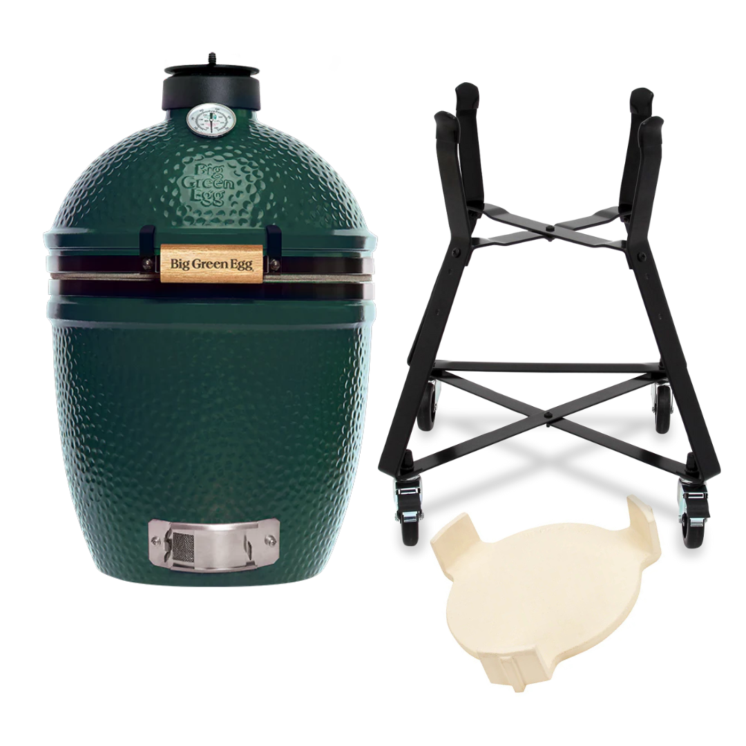 Pack Big Green Egg SMALL sur berceau à roulettes