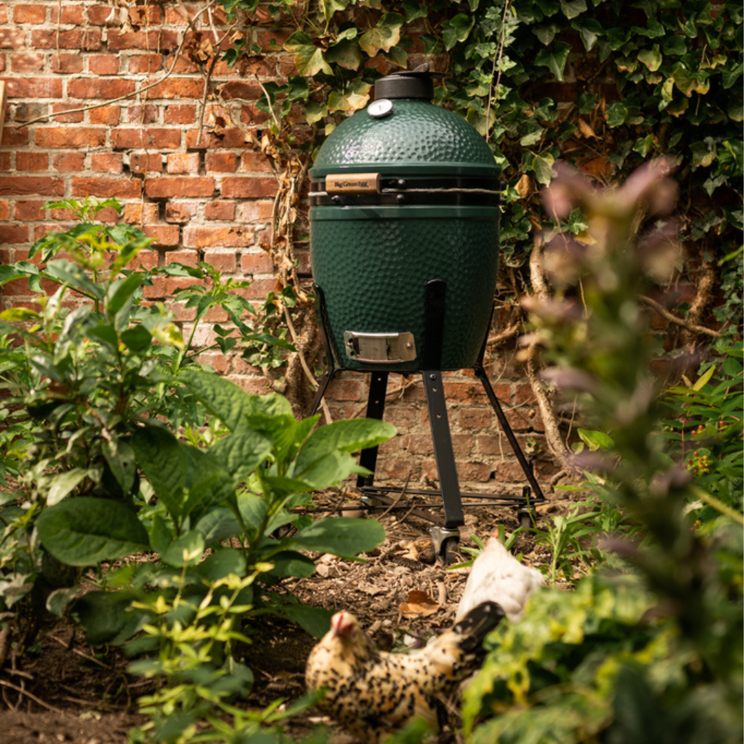 Pack Big Green Egg SMALL sur berceau à roulettes