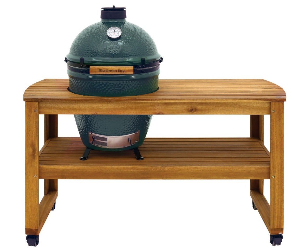 Pack start table acacia big green egg